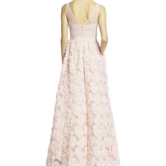 Adrianna-Papell floral embroidered illusions gown - Picture 3 of 12